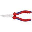 Knipex Verdrahtungszange mit Mehrkomponenten-Hüllen, mit integrierter Befestigungsöse zum Anbringen einer Absturzsicherung verchromt 160 mm Nr. 13 05 160 T