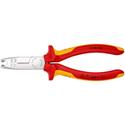 Knipex Abmantelungszange isoliert mit Mehrkomponenten-Hüllen, VDE-geprüft verchromt 165 mm Nr. 13 46 165