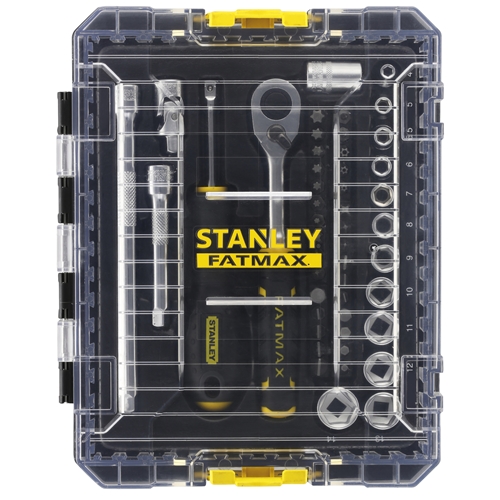 griffbereit24 - Stanley FatMax Steckschlüssel-Set Nr. STAK mittelgroßen Zoll FMMT98101-0 im Koffer 1/4 48-teilig STAK