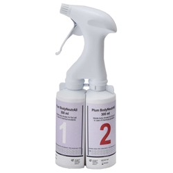 Plum 4736 Body NeutrAll Chamber Spray 600ml hochwirksame Dekontaminationslösung für Haut, Flächen und Bekleidung, bei Kontakt mit ätzenden giftigen Gefahrstoffen, starken Säuren und Laugen, Oxydationsmittel, Formaldehyd, Phenol, organischen Lösemitteln, Flusssäure und Fluoriden, Haltbarkeit: 3 Jahre ab Produktionsdatum