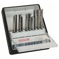 Bosch 10-tlg. Stichsägeblatt-Set Metal, Robust Line, T-Schaft Nr. 2607010541