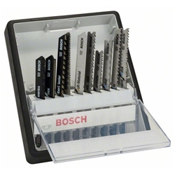 Bosch 10-tlg. Stichsägeblatt-Set, Robust Line, Speciality Materials, T-Schaft Nr. 2607010574