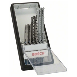 Bosch 6-tlg. Stichsägeblatt-Set Wood and Metal, Robust Line, Progressor, U-Schaft Nr. 2607010532