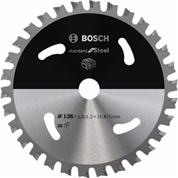 Bosch Akku-Kreissägeblatt Standard for Steel, 136x1,6/1,2x15,875, 30 Zähne Nr. 2608837745