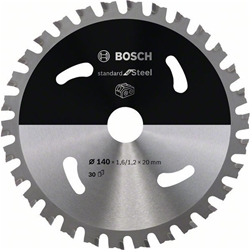 Bosch Akku-Kreissägeblatt Standard for Steel, 140x1,6/1,2x20, 30 Zähne Nr. 2608837747