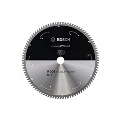 Bosch Akku-Kreissägeblatt Standard for Wood, 305x2,2/1,6x30xT96 Nr. 2608837744