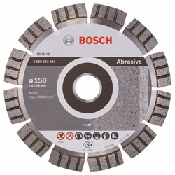 Bosch Diamanttrennscheibe Best for Abrasive, 150x22,23x2,4x12mm, 1er-Pack Nr. 2608602681