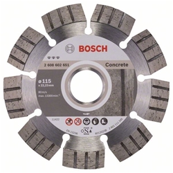 Bosch Diamanttrennscheibe Best for Concrete, 115x22,23x2,2x12mm, 1er-Pack Nr. 2608602651