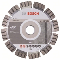 Bosch Diamanttrennscheibe Best for Concrete, 150x22,23x2,4x12mm, 1er-Pack Nr. 2608602653