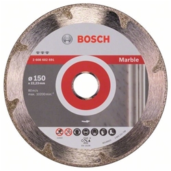 Bosch Diamanttrennscheibe Best for Marble, 150x22,23x2,2x3mm, 1er-Pack Nr. 2608602691