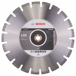 Bosch Diamanttrennscheibe Standard for Asphalt, 350x20,00/25,40x3,2x8mm, 1er-Pack Nr. 2608602625