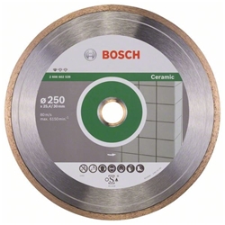 Bosch Diamanttrennscheibe Standard for Ceramic, 250x30 + 25,40x1,6x7mm, 1er-Pack Nr. 2608602539