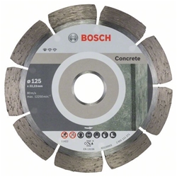 Bosch Diamanttrennscheibe Standard for Concrete, 125x22,23x1,6x10mm, 10er-Pack Nr. 2608603240