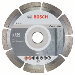 Bosch Diamanttrennscheibe Standard for Concrete, 150x22,23x2x10mm, 10er-Pack Nr. 2608603241