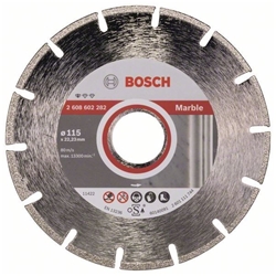 Bosch Diamanttrennscheibe Standard for Marble, 115x22,23x2,2x3mm, 1er-Pack Nr. 2608602282