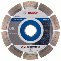 Bosch Diamanttrennscheibe Standard for Stone, 125x22,23x1,6x10mm, 1er-Pack Nr. 2608602598