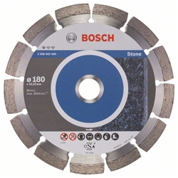 Bosch Diamanttrennscheibe Standard for Stone, 180x22,23x2x10mm, 1er-Pack Nr. 2608602600