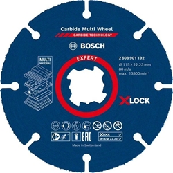 Bosch EXPERT Carbide Multi Wheel X-LOCK Trennscheibe, 115mm, 22,23mm, 1er-Pack Nr. 2608901192