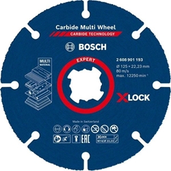 Bosch EXPERT Carbide Multi Wheel X-LOCK Trennscheibe, 125mm, 22,23mm, 1er-Pack Nr. 2608901193