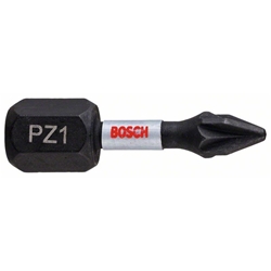 Bosch Impact Control Schrauberbit, 25mm, 2xPZ1, für Schraubendreher Nr. 2608522400