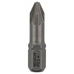 Bosch Schrauberbit Extra-Hart PZ 2, 25mm, 25er-Pack Nr. 2607001560
