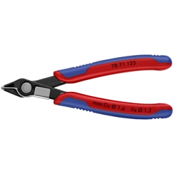 Knipex Electronic Super Knips® mit Mehrkomponenten-Hüllen brüniert 125 mm Nr. 78 71 125