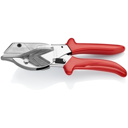 Knipex Gehrungsschere für Kunststoff- und Gummiprofile mit Kunststoff-Hüllen verchromt 215 mm Nr. 94 35 215 EAN
