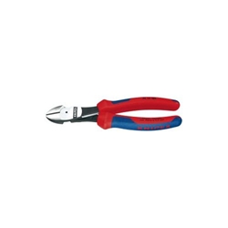 Knipex Kraft-Seitenschneider mit Mehrkomponenten-Hüllen schwarz atramentiert 160 mm Nr. 74 12 160